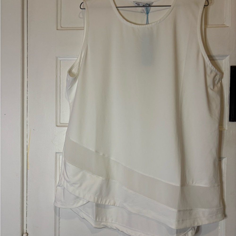 LevelWear Verve Top XXL White Sleeveless New with Tags